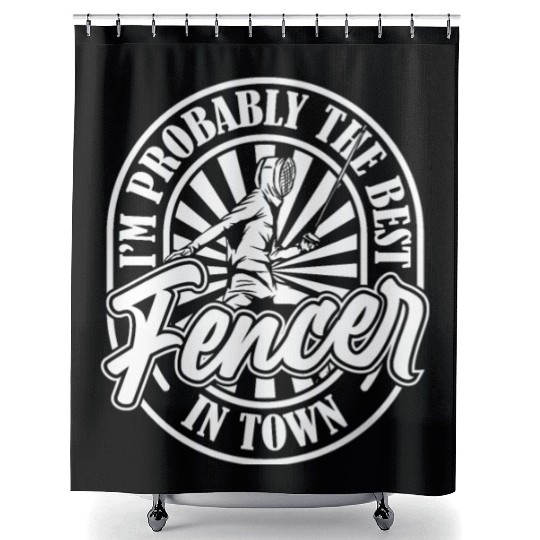 Fencing Fencer Shower Curtains