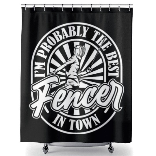 Fencing Fencer Shower Curtains