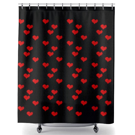 XOXO Valentines day pattern Shower Curtains