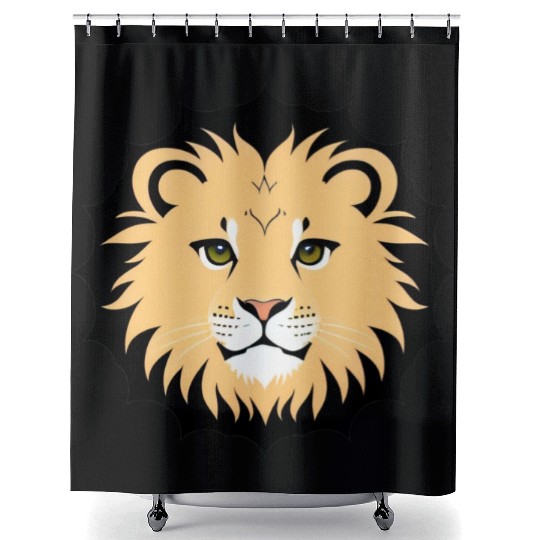 Royal Cartoon Lion - King of the Jungle 17 Shower Curtains