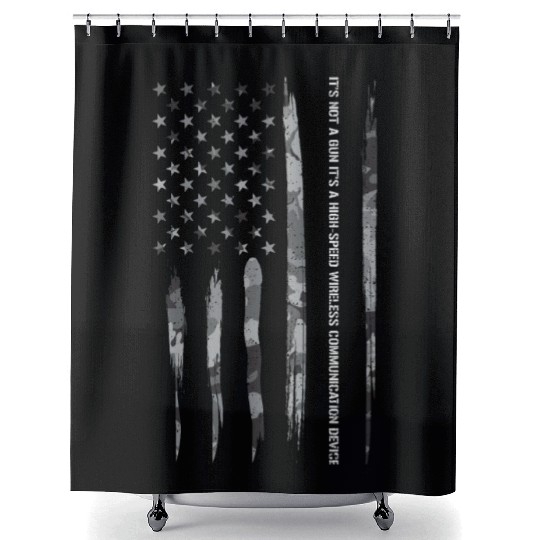 It's Not A Gun It's A High-Speed... Shower Curtains