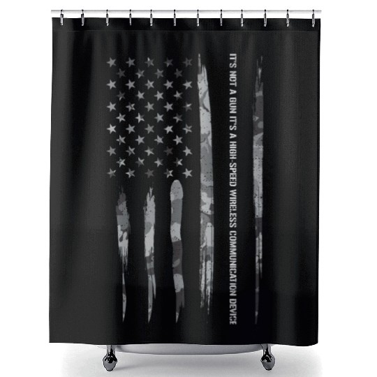 It's Not A Gun It's A High-Speed... Shower Curtains