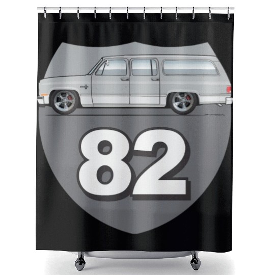 82 Light Silver Shower Curtains
