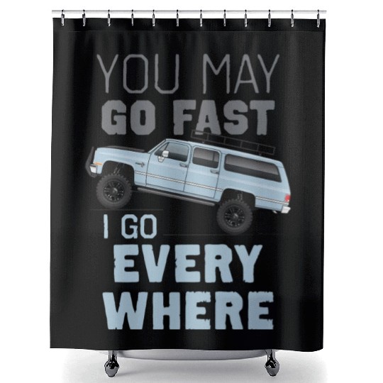 YOU MAY Light Blue Shower Curtains