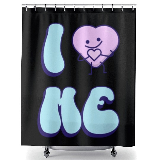 I Love Me 2 Shower Curtains