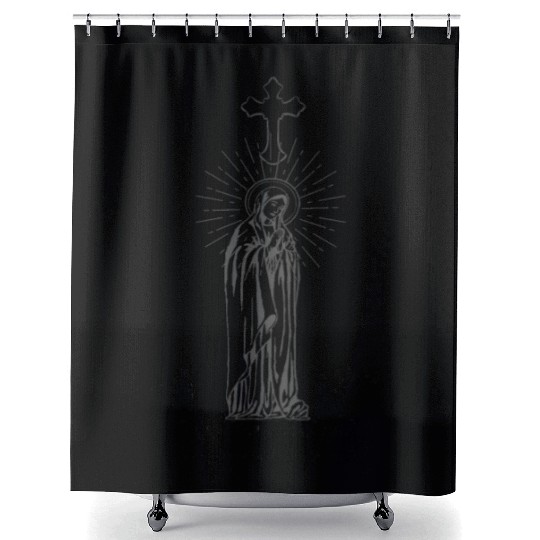 Mother of God / Virgin mary Shower Curtains