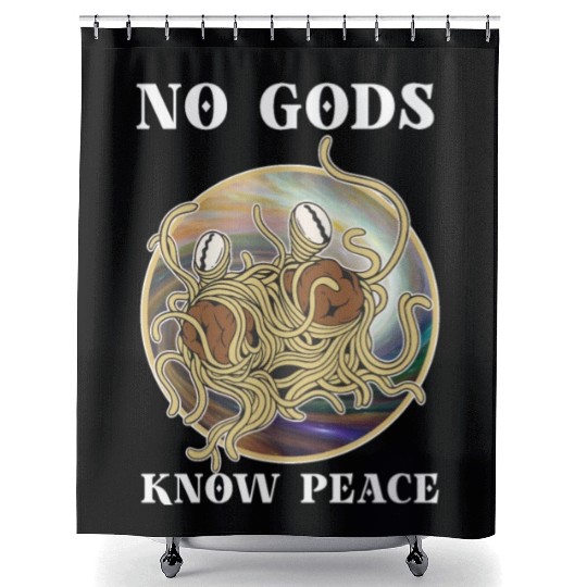 Atheist Atheism Flying Spaghetti Pastafarianism Shower Curtains