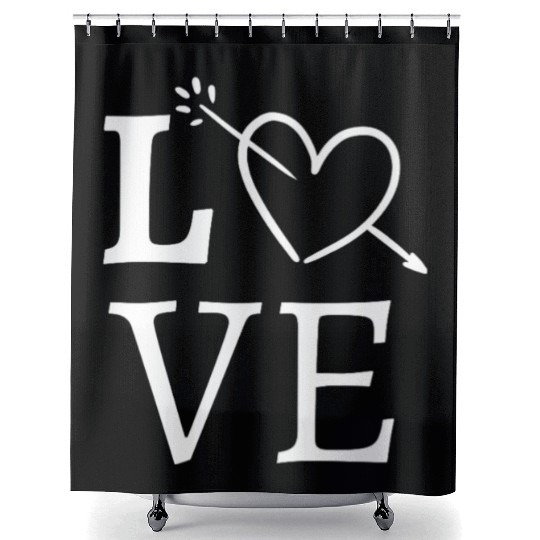 Idée cadeau saint valentin, Love, couple, amour Shower Curtains