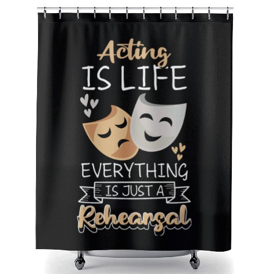 Actress Rehearsal Singer Drama Club Shower Curtains