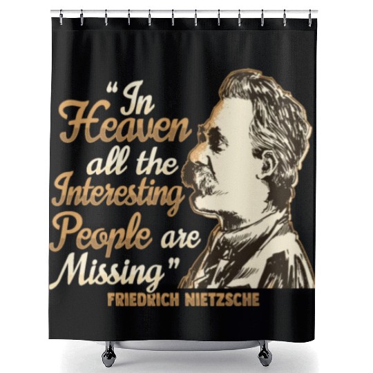 Nietzsche Quote Design for a Philosophy Student Shower Curtains