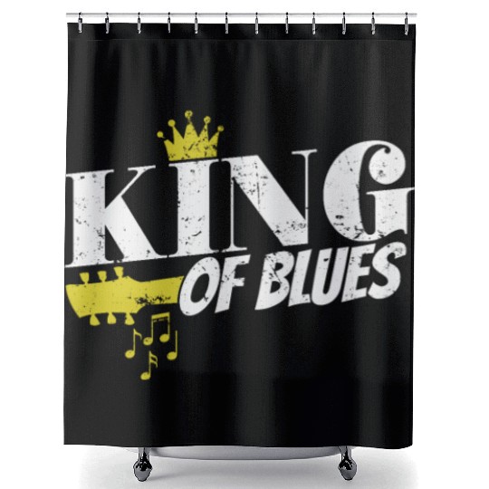 King of Blues Music Trumpet Singer Shower Curtains