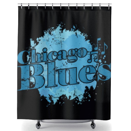 Blues Music Trumpet Shower Curtains
