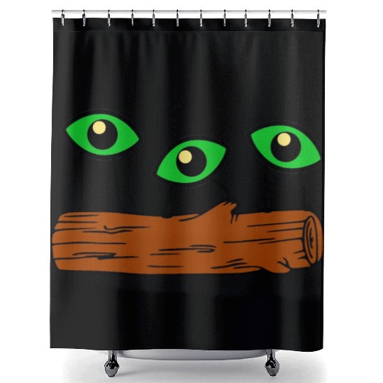 Eyes On Log Shower Curtains