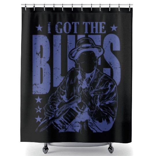I got the Blues Music Trumpet Shower Curtains