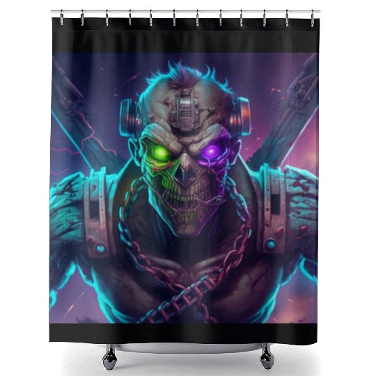ZOMBIE IRON MAIDEN (Version 10) Shower Curtains