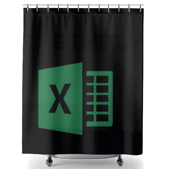 I Simply Excel Funny Accountant Spreadsheets Shower Curtains