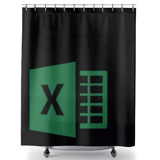 I Simply Excel Funny Accountant Spreadsheets Shower Curtains