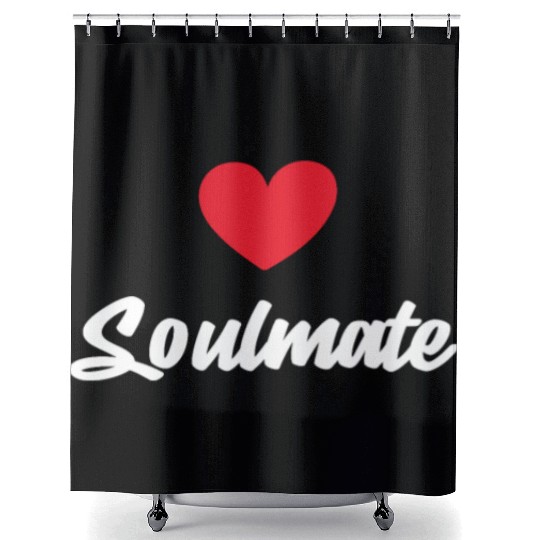 Soulmate Valentine's Day Shower Curtains