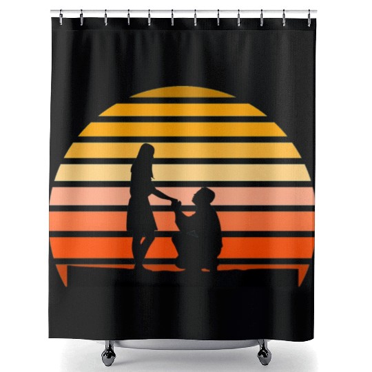 Valentine's day Shower Curtains