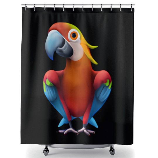 Macaw Shower Curtains