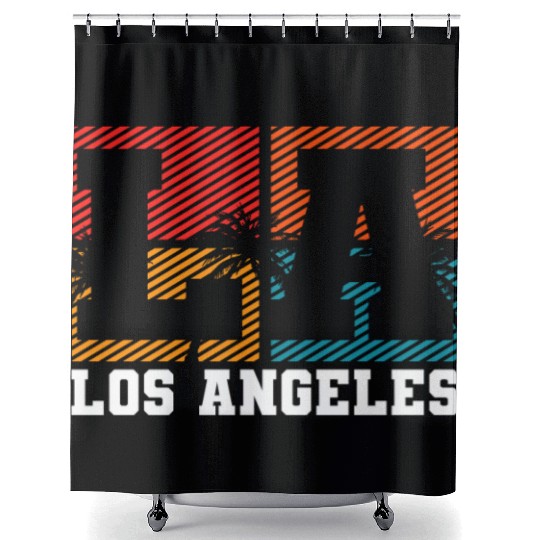 Los Angeles LA California Gift Shower Curtains