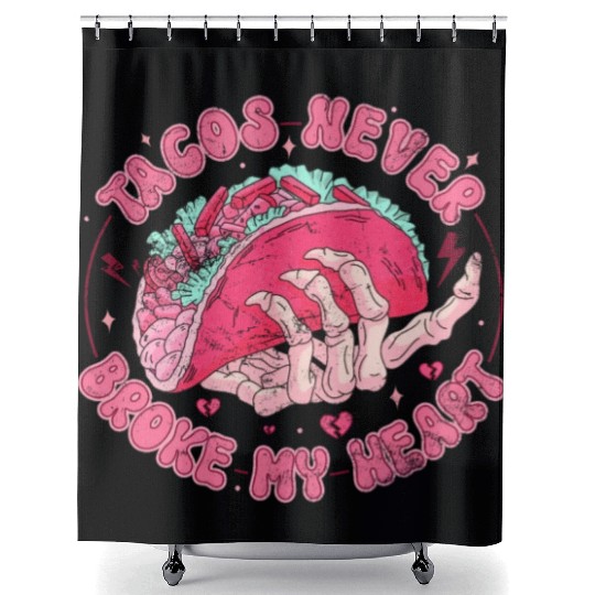 Taco Anti-valentine, Tacos Are My Valentines Day Shower Curtains