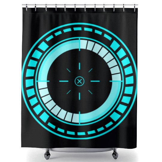 Cyberpunk teleporter 13 Shower Curtains