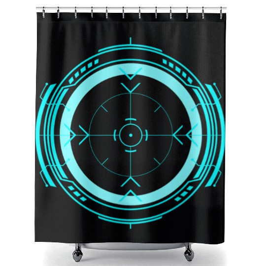 Cyberpunk teleporter 9. Shower Curtains