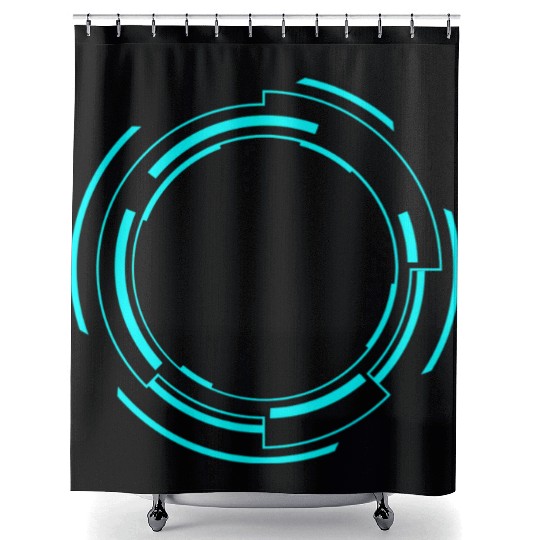 Cyberpunk teleporter 4. Shower Curtains