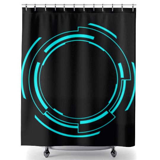 Cyberpunk teleporter 4. Shower Curtains