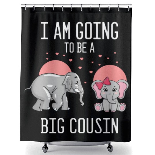 Humorous I'm Going To A Big Cousin Baby Shower Curtains