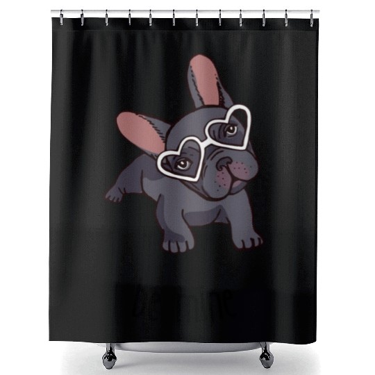 Be mine frenchie. Shower Curtains