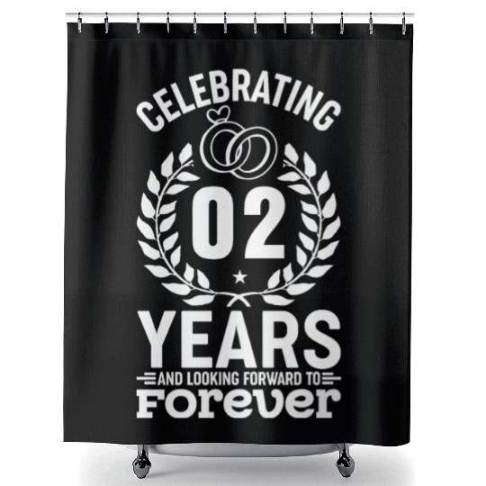 Celebrating 2 Year - 2nd Wedding Anniversary Since Shower Curtains