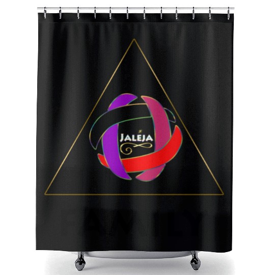 FAMILY - BLACK PRINT Shower Curtains