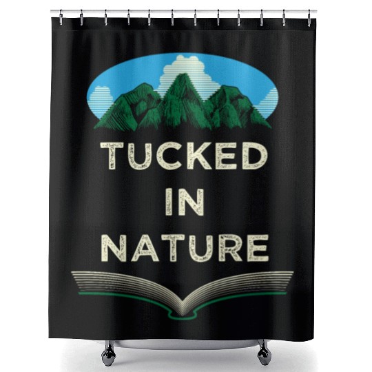 Tucked in Nature Camping Wildlife Camper Outdoor H Shower Curtains