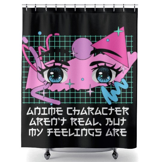 Anime Character Arent Real Manga Emo Japanese Anim Shower Curtains