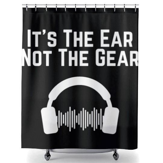 Hilarious Ear Not Gear Composer Musicians Audio Shower Curtains