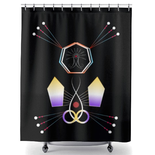 Totem Crystal Shower Curtains