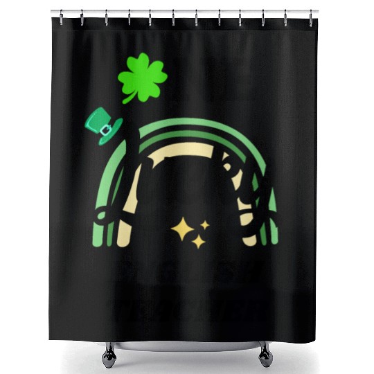 English Teacher, St Patrick's Day Gift Shower Curtains