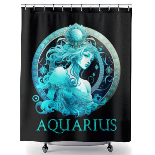 Embrace Your Aquarius Identity: Aquarius Pride Zod Shower Curtains