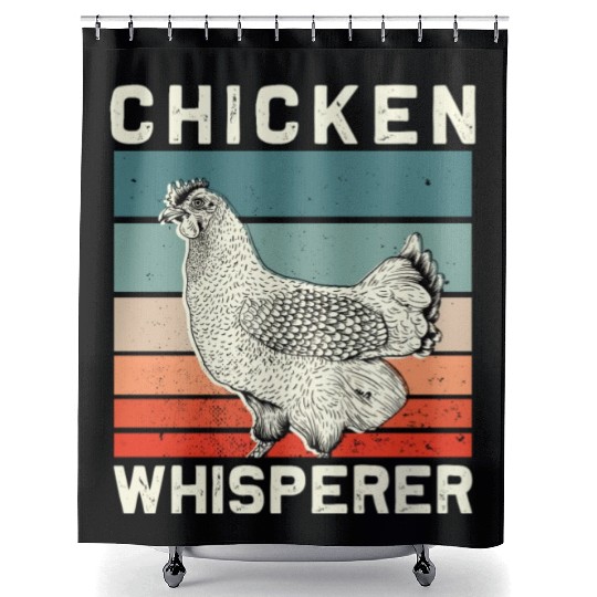 Chickens Farmers Chicken Whisperer Shower Curtains