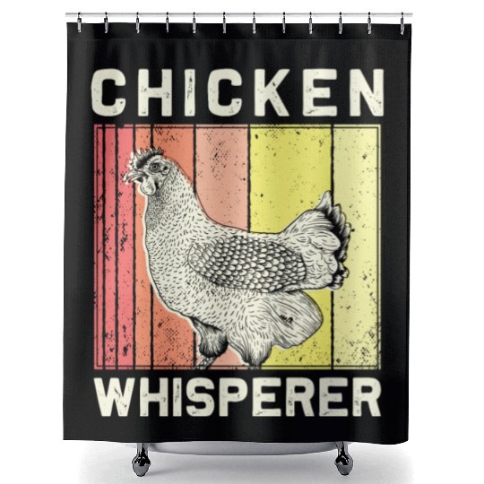 Chickens Farmers Chicken Whisperer Shower Curtains