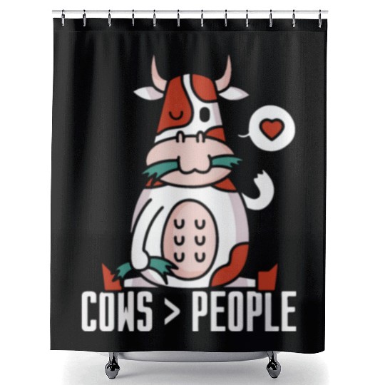 Cows > People Farm Cow Lover Animals Shower Curtains