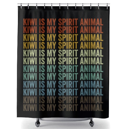 Kiwi Is My Spirit Animal Kiwi Birds Kiwi Lover Shower Curtains