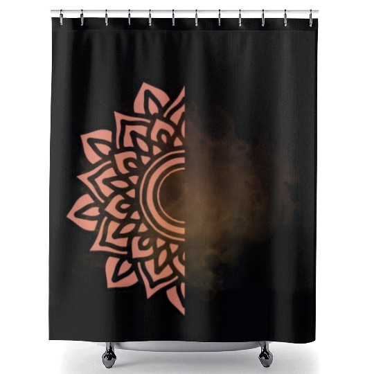 Yoga Lover: Mandela Lotus Shower Curtains