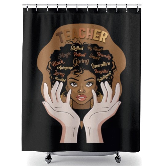 Black Lives Matter Shower Curtains, Smart Black Teacher