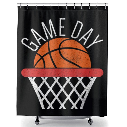 Game Day Basketball Lover Basketball Player Shower Curtains