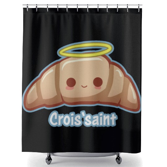 Croissaint - innocent croissant Shower Curtains