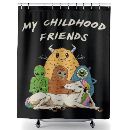 Imaginary Friends Club Shower Curtains