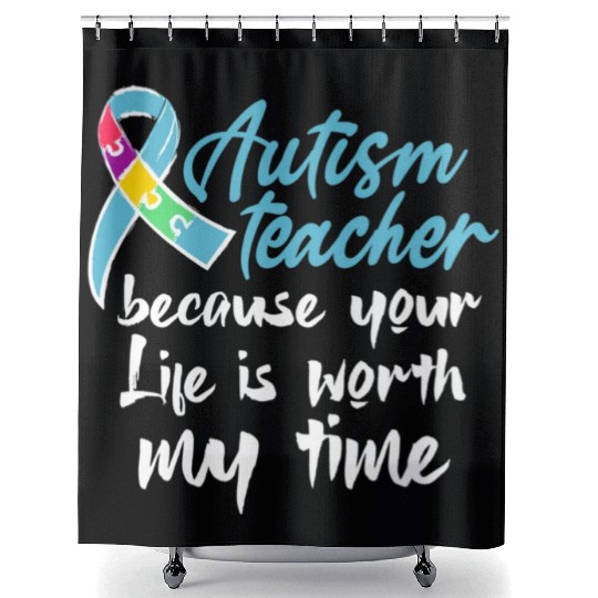 Autism Teacher Shower Curtains
